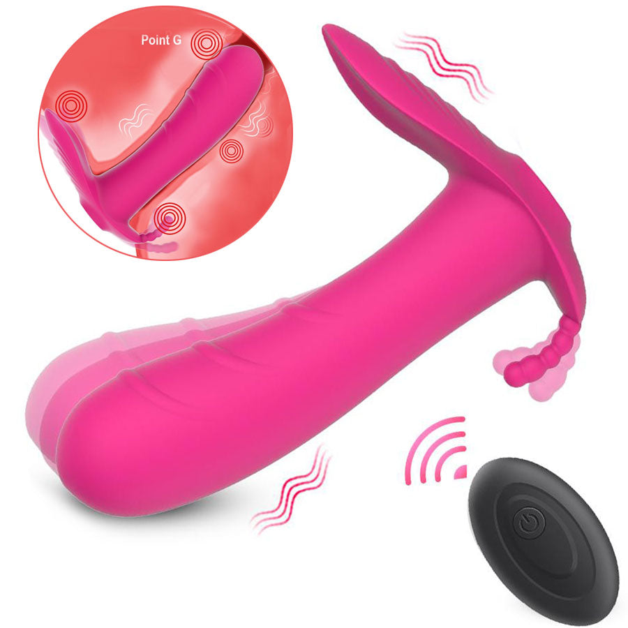 Wireless Remote Control Panties Vibrator for Woman Invisible Wearable G Spot Clitoris Stimulate Anal Plug Adult Sex Toys 18+